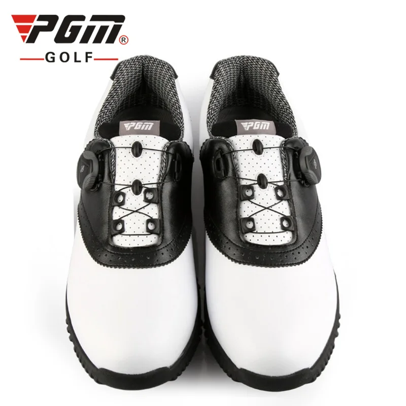 PGM Мужская съемная нескользящая обувь с шипами быстрое шнуровка водонепроницаемая обувь для гольфа