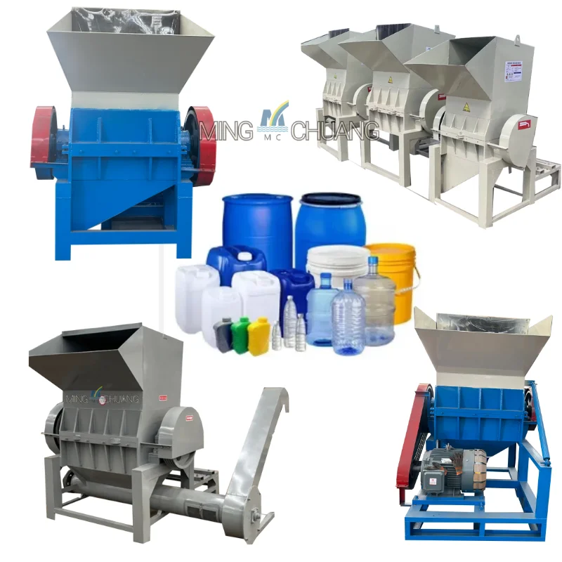 Customizable plastic crusher for PET PP PVC LDPE plastic crushing can be equipped with diesel engine and generator