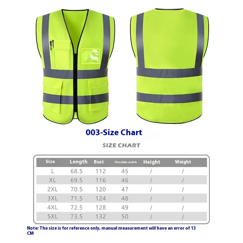 Customizable Plus Size Construction Vest Mesh Transportation Hi Vis Fluorescent Reflective Safety Clothing Workwear Logo Made