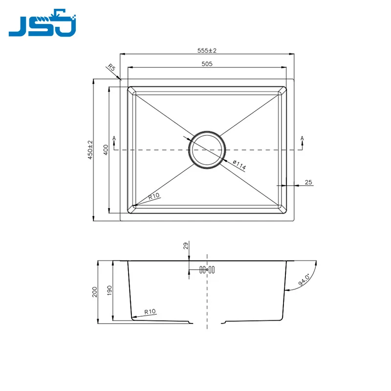 Designed Handwashing Sink Undermount Stainless Steel Kitchen Sink
