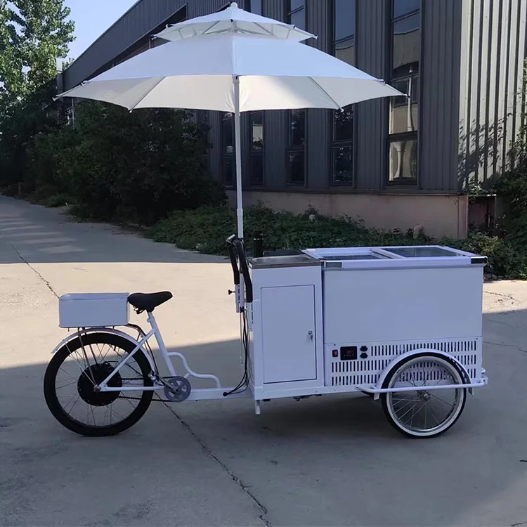 Hot Selling 156l Three Wheel Bicycle With Chest Freezer Ice Cream Tricycle