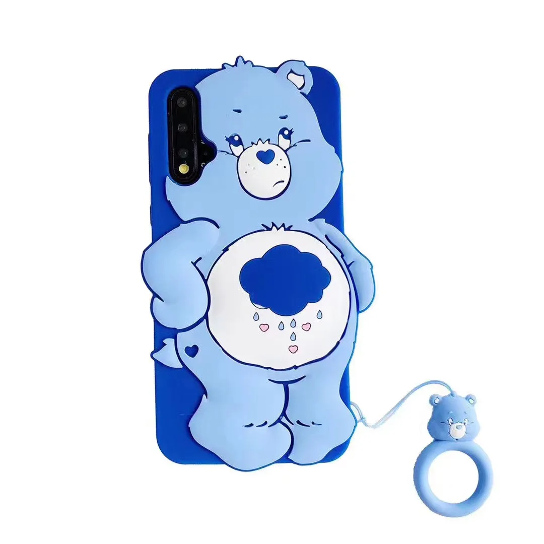 Мультяшный медведь 3d чехол для телефона животное для iphone 11 12 pro max