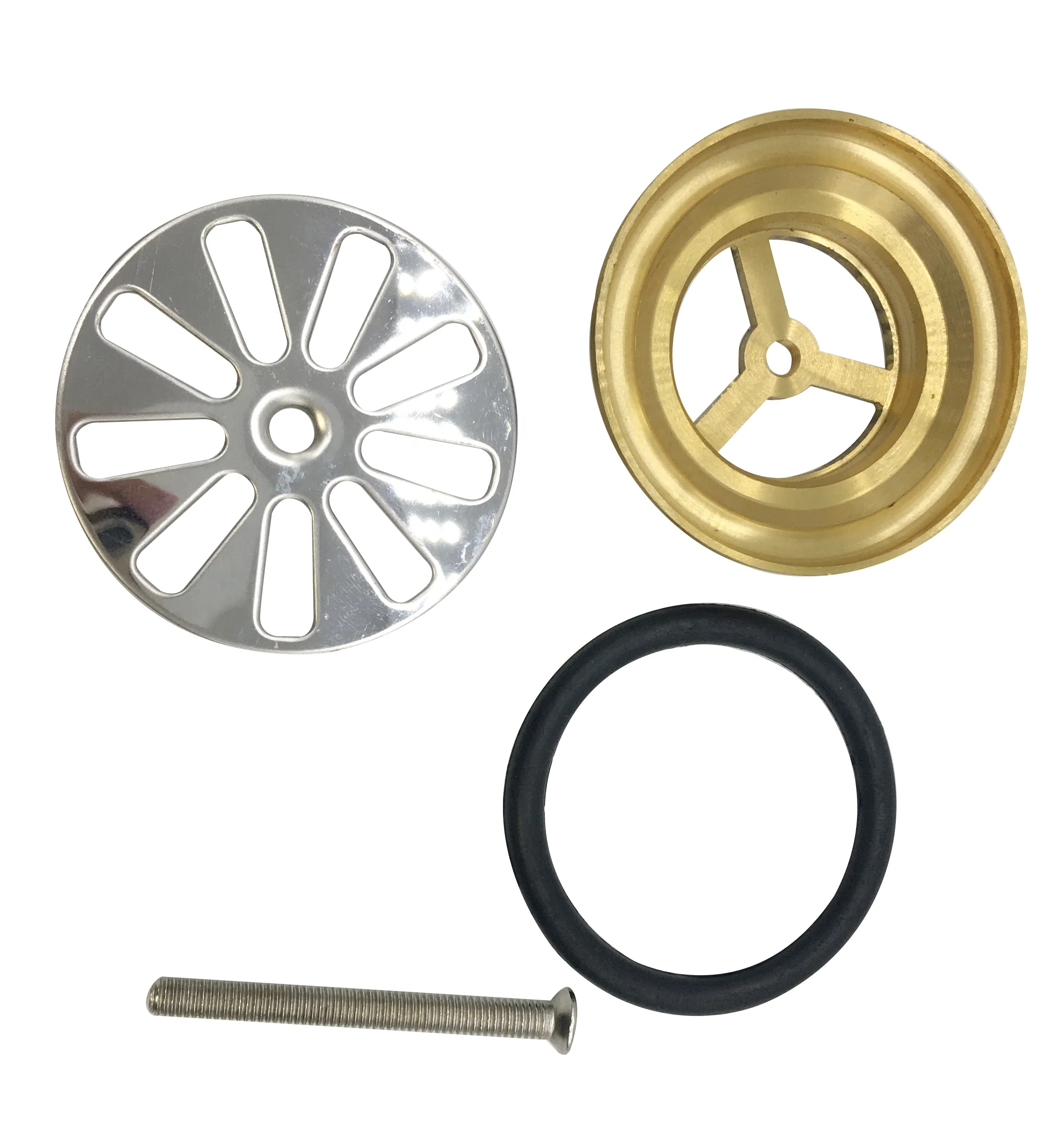 ND102 Screw Public Use Wash Basin Rubber Plug Waste Kitchen Basin Waste Sink Waste Drain Basket Sink Strainer OEM ODM Modern