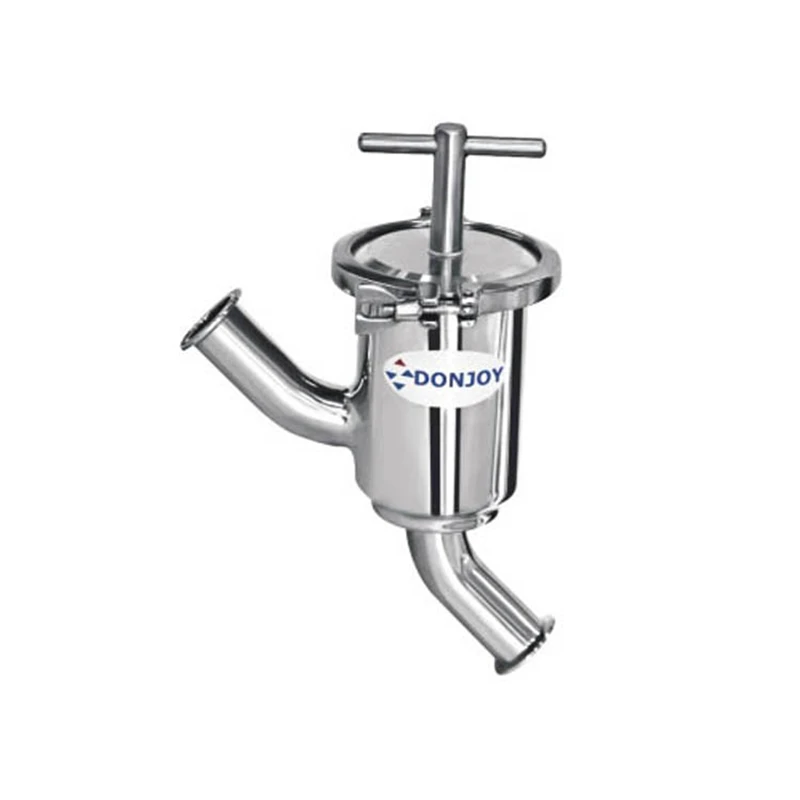 DONJOY Sanitary Stainless Steel 304 316 Y-type Filter Strainer Welded Threaded Pipeline Water Beer Milk Dairy Industries