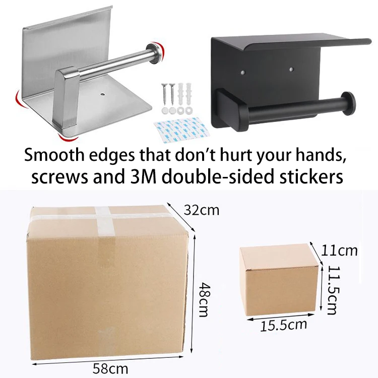 Bathroom Paper Holder Toilet Paper Holder Bathroom Wall Mount Paper Towel Holder