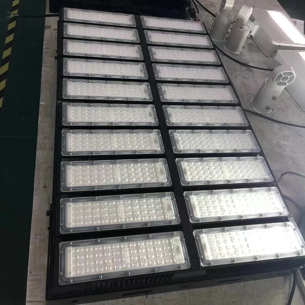 Shingel Outdoor High power aluminum IP65 1000W 1200w LED modular tunnel lighting Flood Lights stadium light