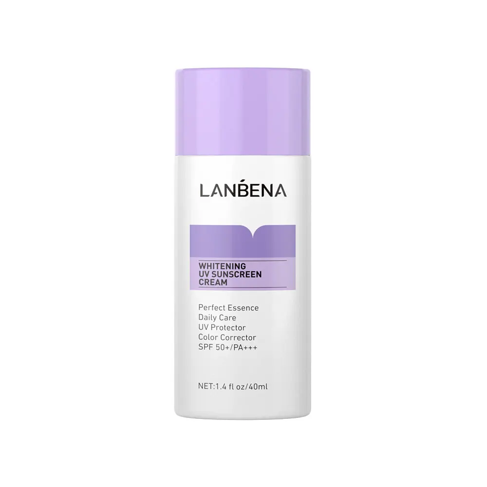 LANBENA Private Label Whitening Uv Sunscreen Cream Spf 50+ Anti Aging Lightweight Sunblock Face Cream