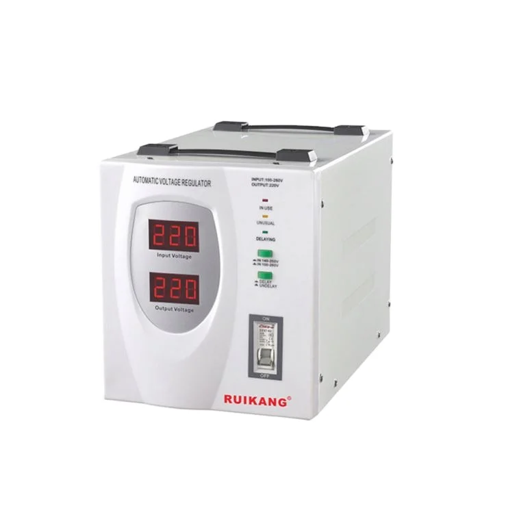 Современный дизайн цифровой дисплей 1-5Kva 500va 220v автоматический стабилизатор напряжения переменного тока для бытовой