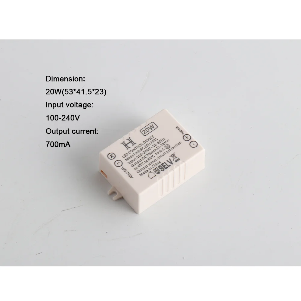 CC Driver 20W 700ma Small size CC power supply Wholesale IP67 Waterproof LED Driver Constant Current Mini Shape Power Supply