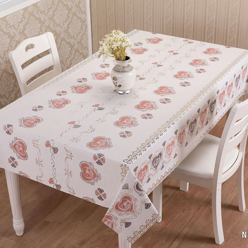 Buffalo Plaid Striped Jacquard Rosette With Polyester Cheap Pvc Tablecloth