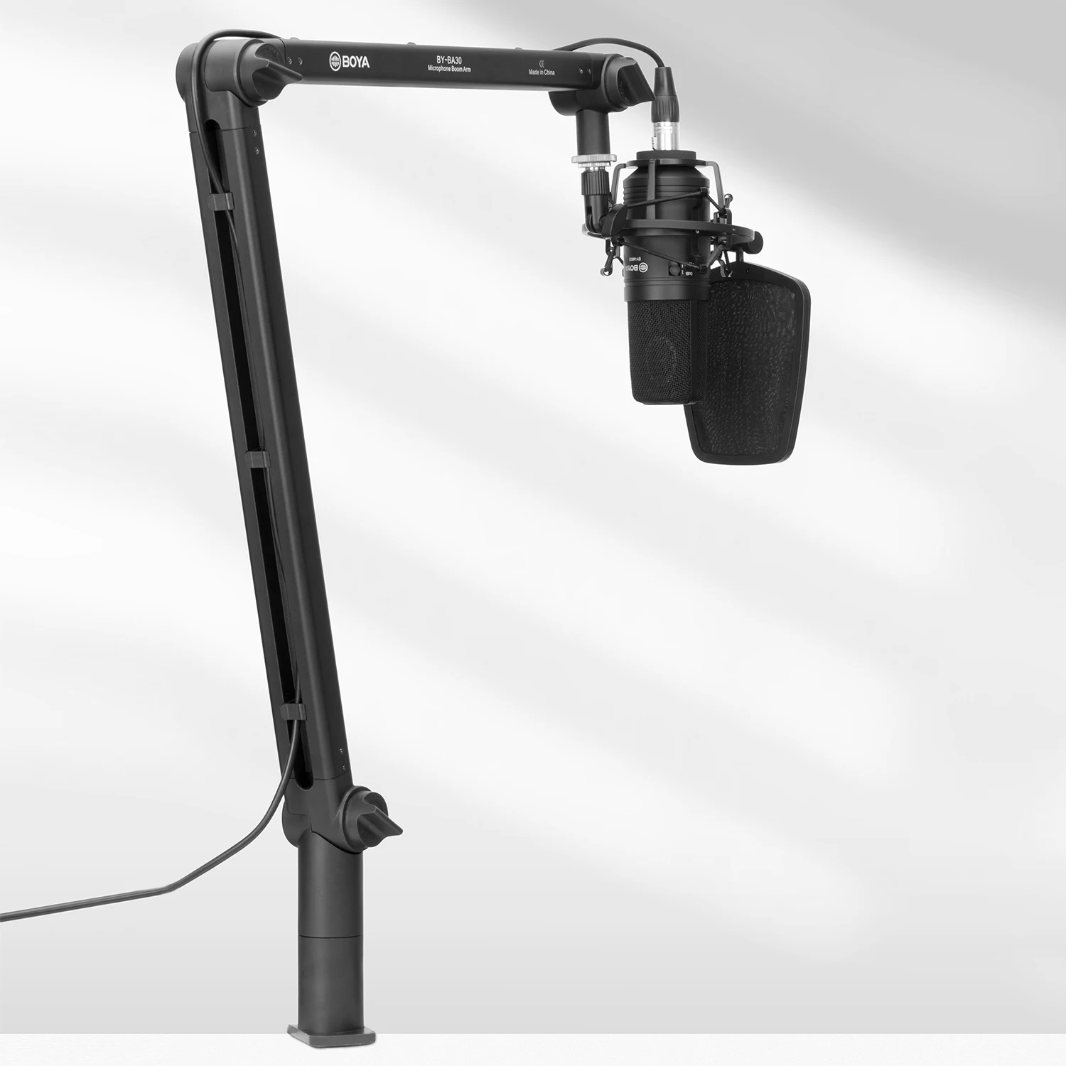 BOYA BY-BA30 BY-BA20 Professional Suspension Scissor Arm Broadcasting Recording Microphone Desk stand Mic Holder