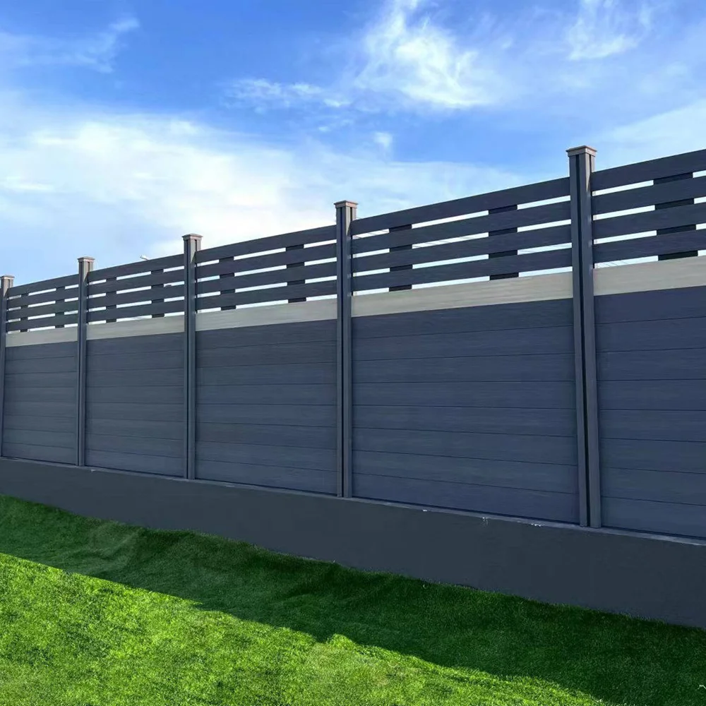 Decorative Garden 6x8 8x8 Wood Plastic Composite Fence Panel