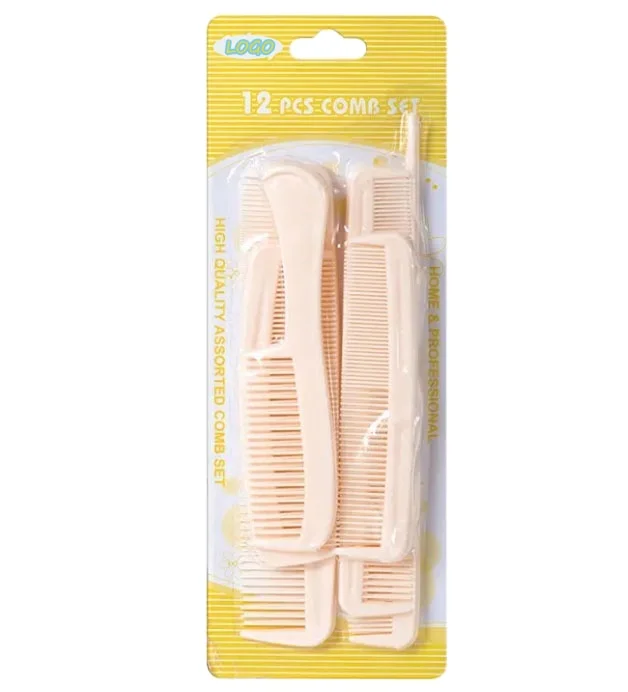 12 PCS High Quality Comb Salon Anti-static Hair Comb Hair Stylist Styling Hair Comb set 12 pcs top trending products