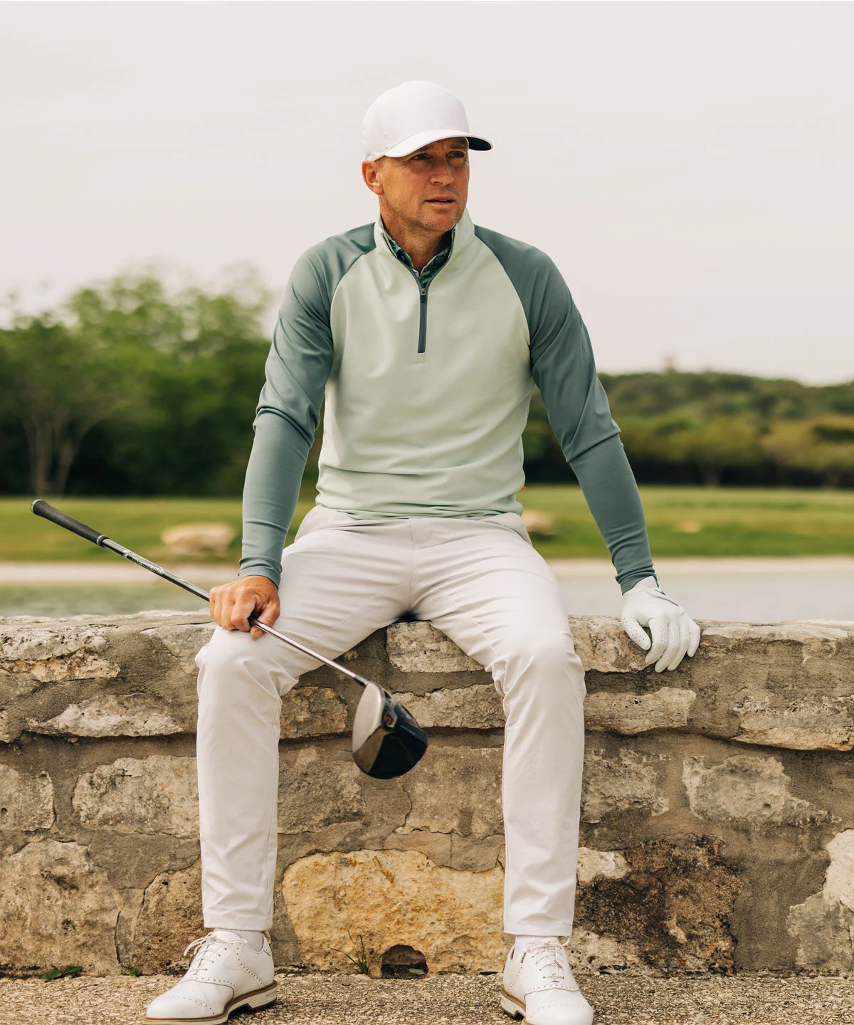 Custom high quality patchwork 88% spandex 12% polyester Anti-pilling sports soft men apparel quarter zip golf pullover