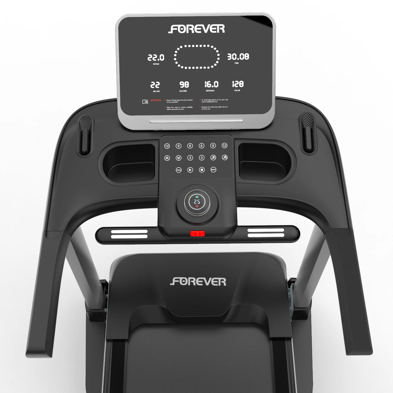 Commercial treadmill with AC motor