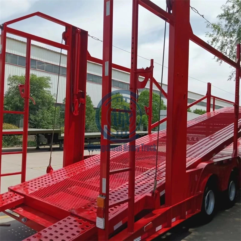 two floor Double Deck vehicle truck trailers hauler car transport trailer car carrier semi trailer