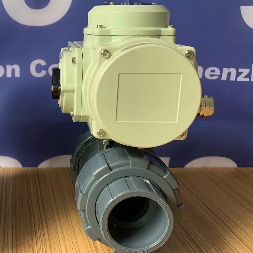  Водонепроницаемый двухсторонний шаровой клапан SONGO DN50 2 дюйма 12 В постоянного тока с ПВХ пластиковым