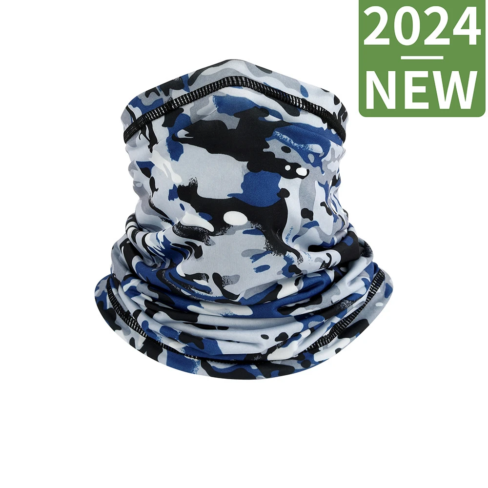 Breathable Sun Protection Camouflage Outdoor Fishing Cycling Sports Running Custom Cooling Neck Gaiter For Men And Women