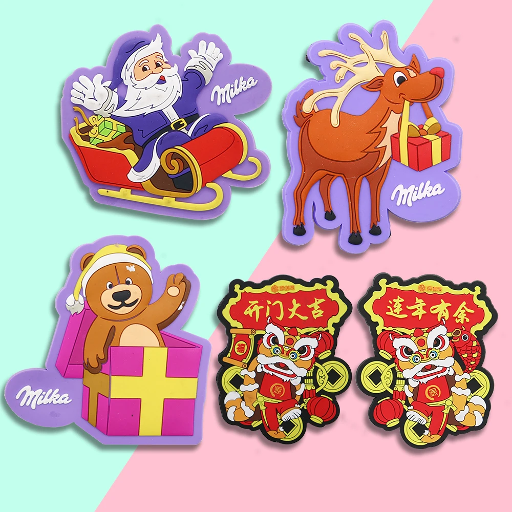 Design Customized 3d Cute Cartoon Animal Logo Resin Refrigerator Magnet Magnet Refrigerator For Gifts And Toys