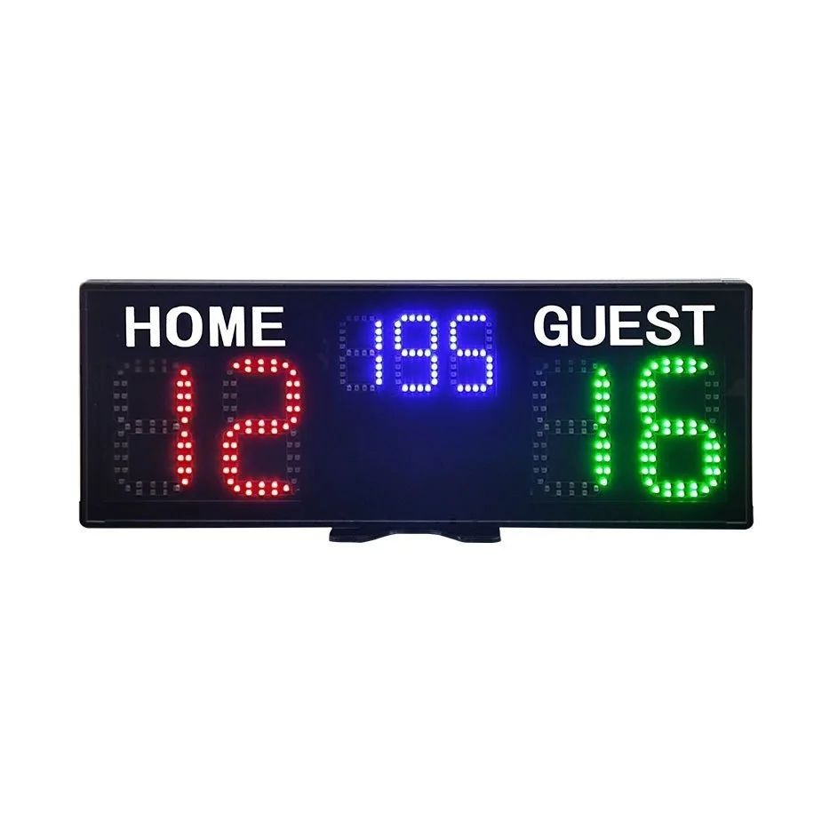 YIZHI Manufacturers Supply Portable Electronic Scoreboard 7-digit LED Scoring Display Desktop Digital Tennis Score Keeper Board