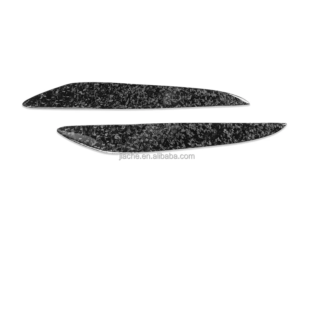 Forged Carbon Headlight Eyelids Head Lamp Light Eyebrow Cover 2PCS/Set for Mazda 3 2010-2013 Car Decoration