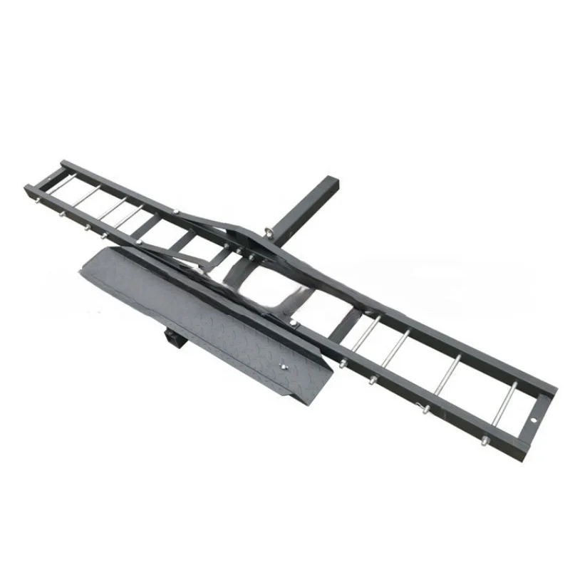 500LBS Steel Motorcycle Scooter Dirt Bike Carrier Hauler Anti Tilt Hitch Mount Rack Ramp with 2' Receiver Trailer Hitch Pin Car