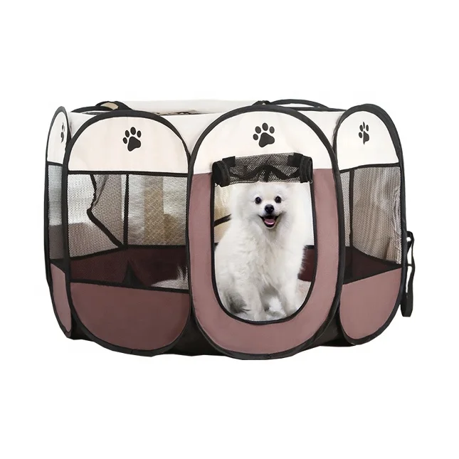 China Manufacturer Foldable Octagonal Pet Outdoor Tent Dog Cage
