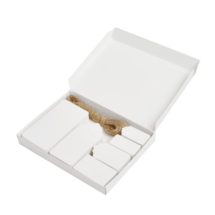 Custom White Black Kraft Paper Tags Gift Tags Craft Hang Tags Garment Accessories Hangtag Mixed Shape