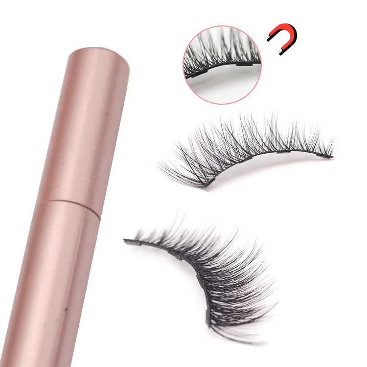 Магнитные накладные ресницы собственного бренда, магнитные ресницы, подводка для глаз