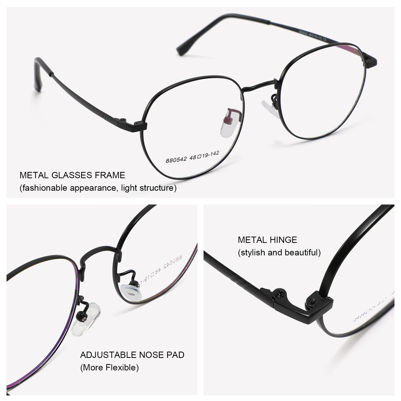 Metal optical frame displays wall mount woman design luxury eyewear 2022