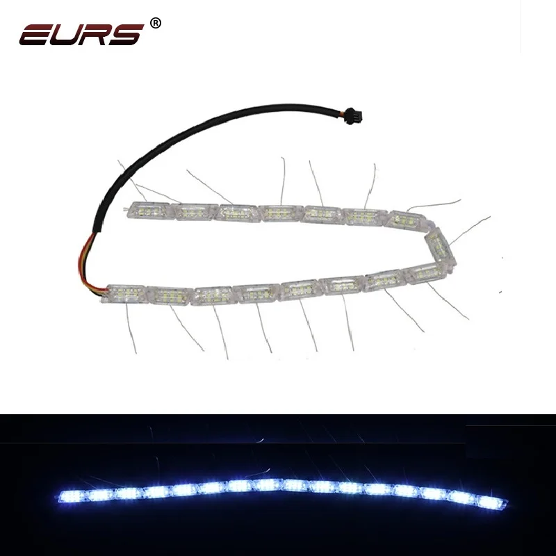 EURS hot sell double color crystal water lamp flexible led daytime running light