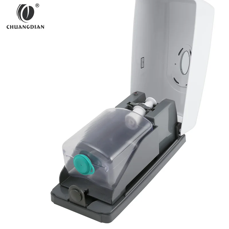 Chuangdian ABS automatic foam soap dispenser wall mounted foam soap dispenser 1L