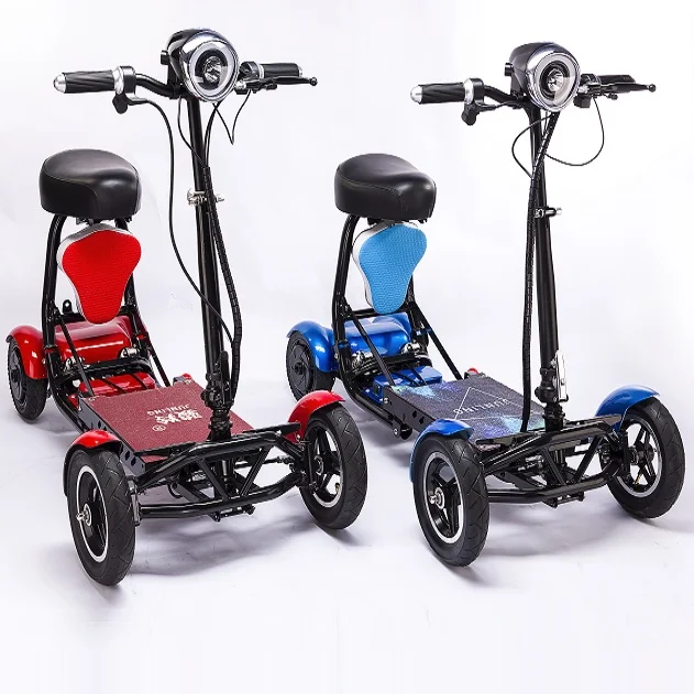 36V four wheel  two seat mobility scooters smart kids  folding  electric scooter for adult