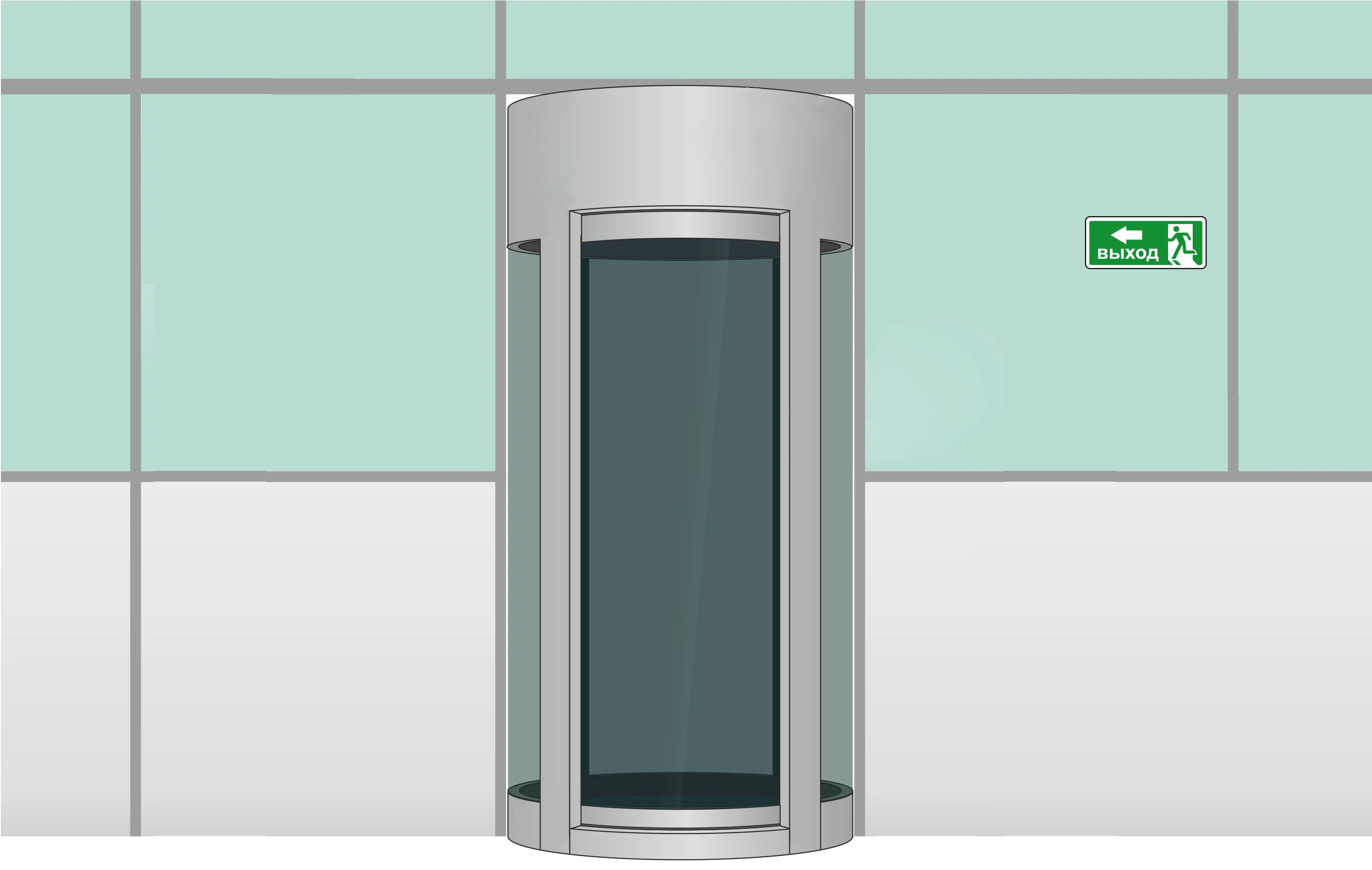 Anti tailgating crystal safety protection door