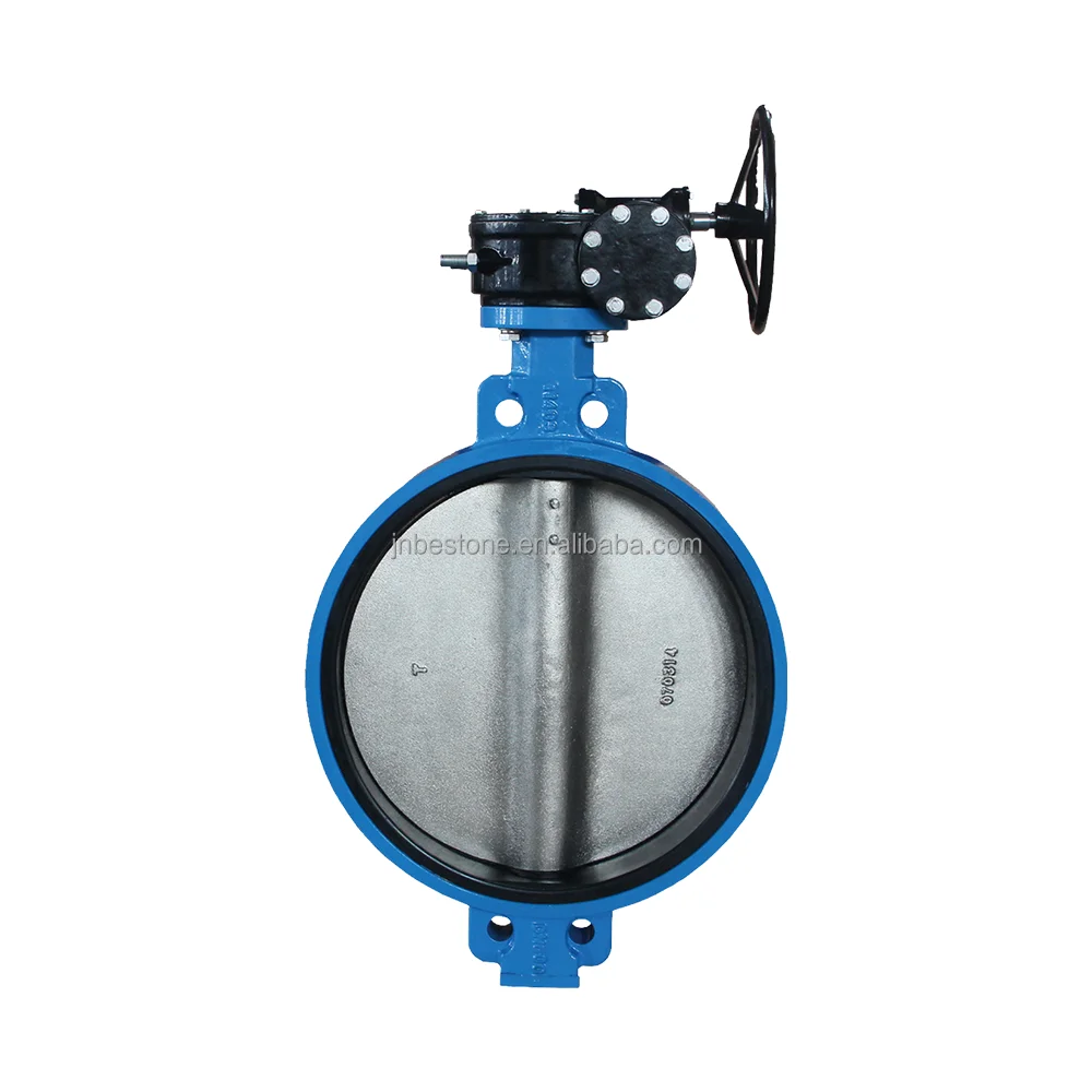 hand lever operate Wafer butterfly Valve, ductile iron resilient seated Wafer Butterfly Valve