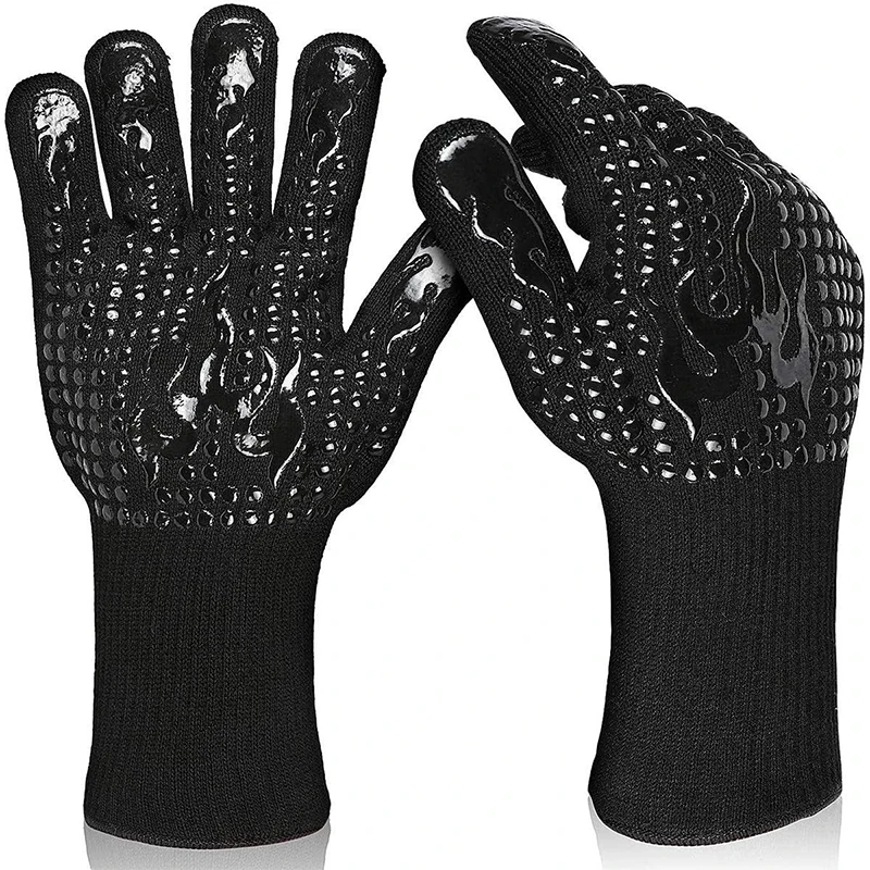 Fireman Fire Proof Firefighter Firefighting Rescue Gloves / Fire Resistant And Heat Insulation Gloves