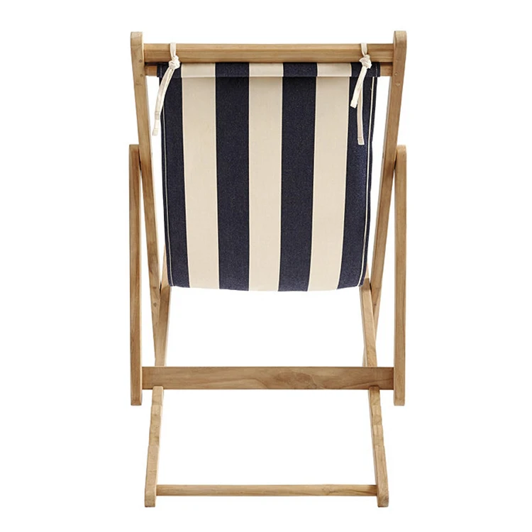 Outdoor adjustable silla de playa large portable folding swimming pool chaise longue wooden bamboo beach chair