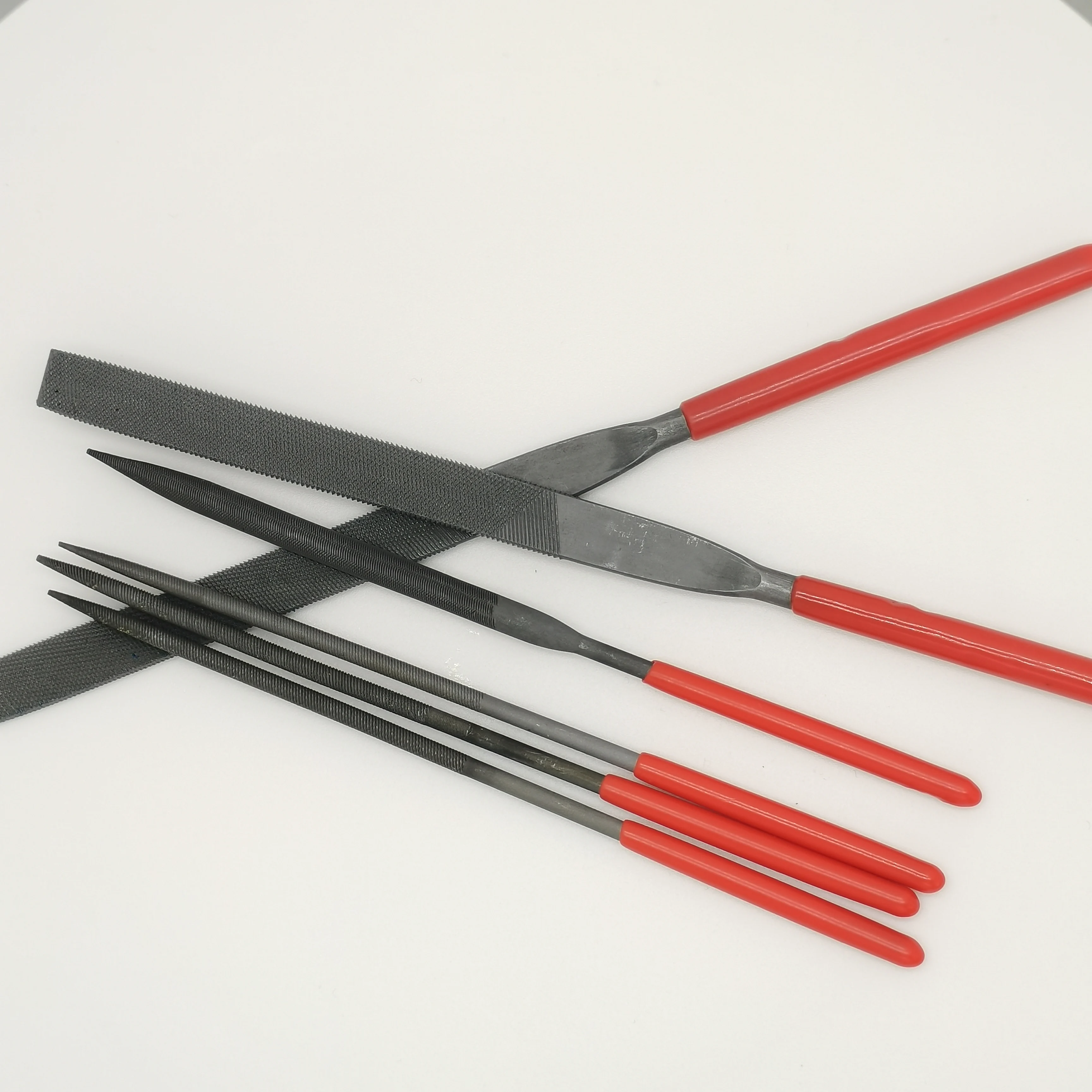 Factory Wholesaler Hand Tools High Carbon steel files set T12 8 Inches needle file rasp bastard file with rubber handle