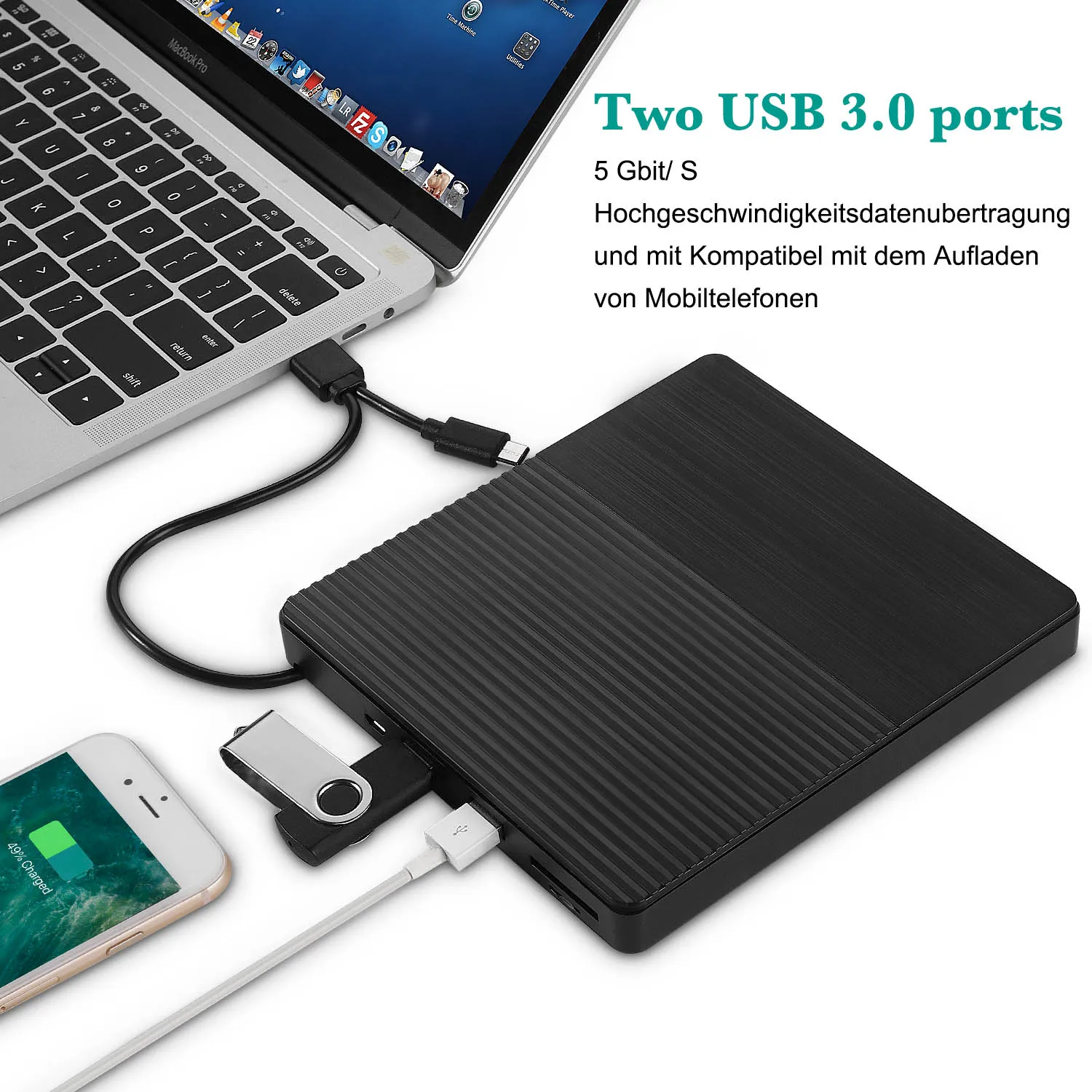 Прямые продажи с фабрики 4 в 1 функция usb3.0 внешний мобильный оптический привод ноутбук DVD