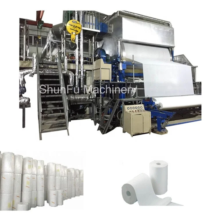 1880 type toilet tissue paper rewinder machine full automatic