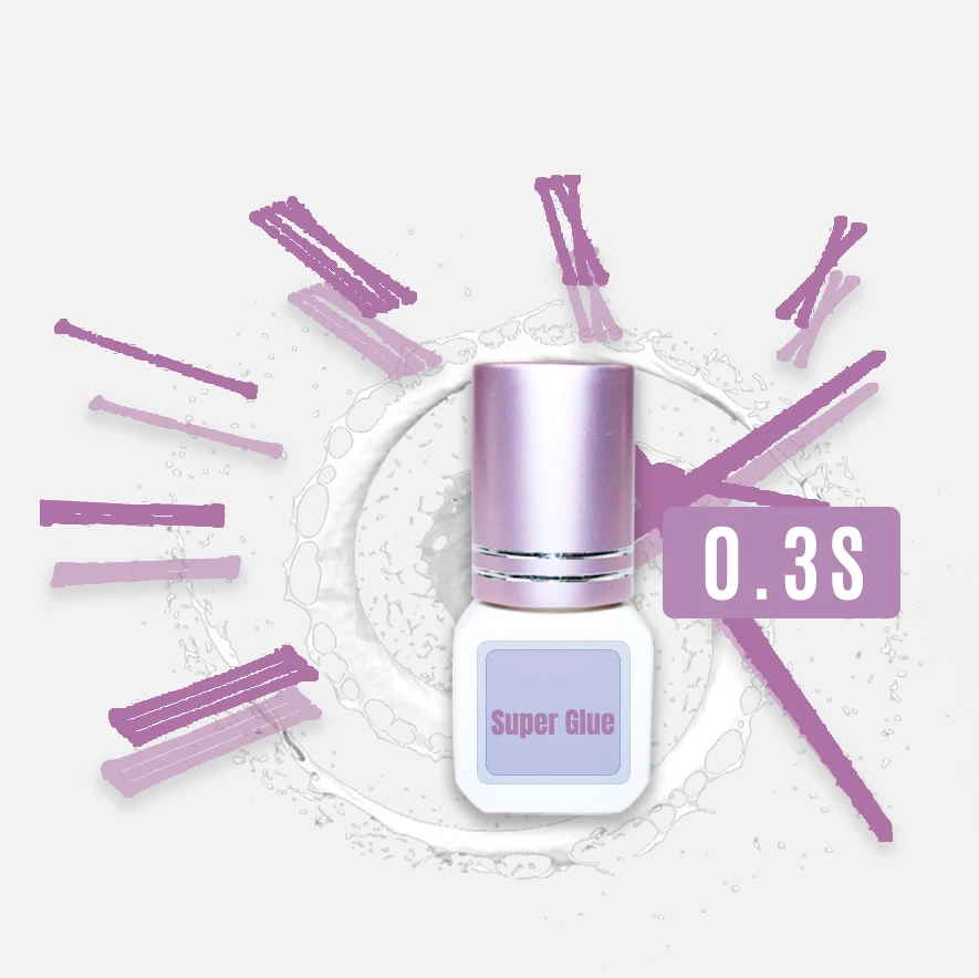 Private Label Super Lash Adhesive All Humidity and Temperature 0.3 Second Fast Drying Waterproof Eyelash Extension Glue