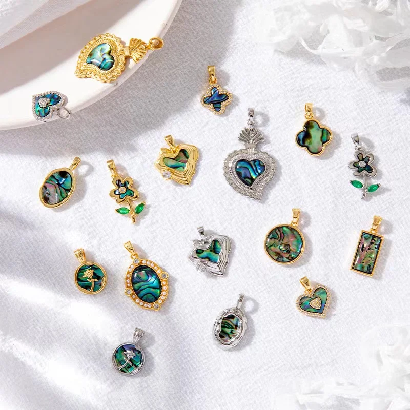 Build your own necklace 14k gold vermeil small sea shell charms for jewellery