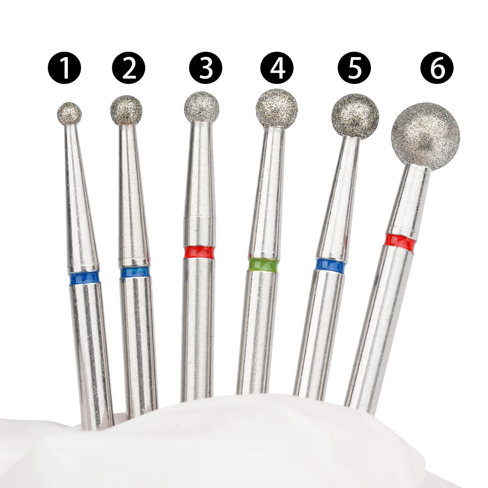 Best Quality Spherical Diamond Nail Drill Bits Ball Shape Cuticle Remover Nail Care Factory Professional Nail Bur For Callus
