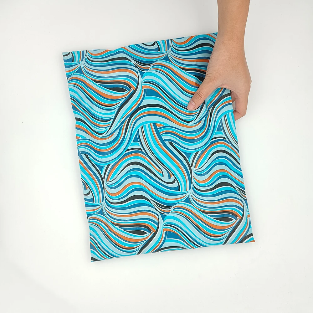 In Stock Impressionism custom mailing bag envelope plastic 10x13 colorful express self adhesive courier clothing polymailers