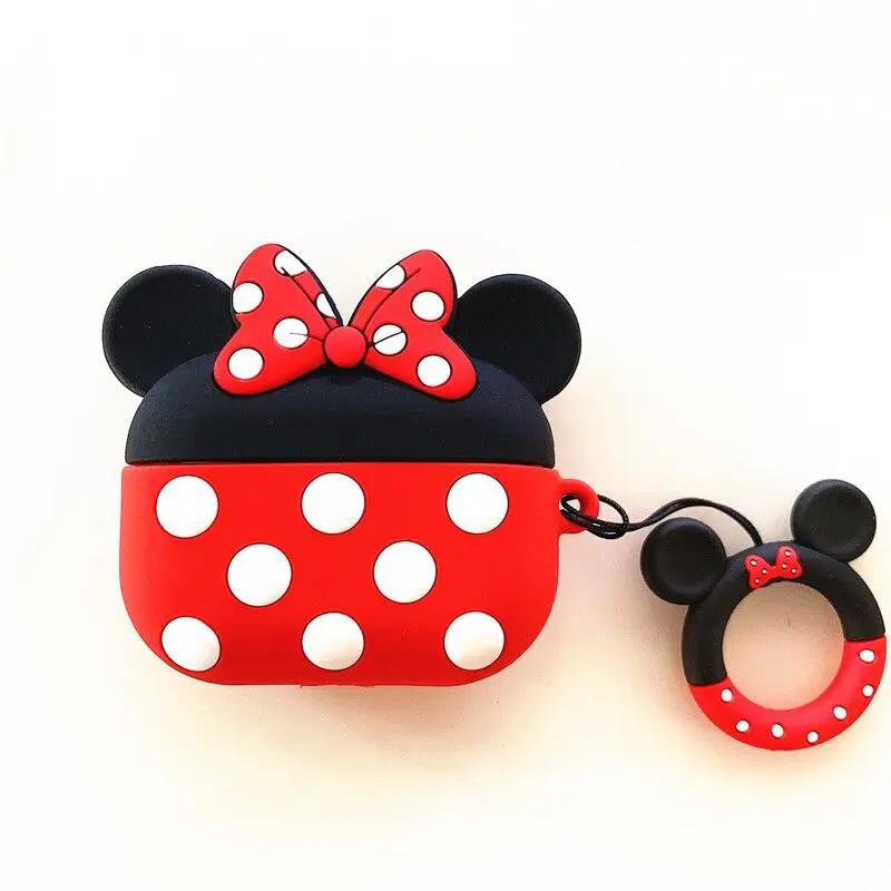 Cute Cartoon Micky Mouse Earphone Storage Case Cover for AirPods Pro,for AirPods Pro Silicone Case Minnie