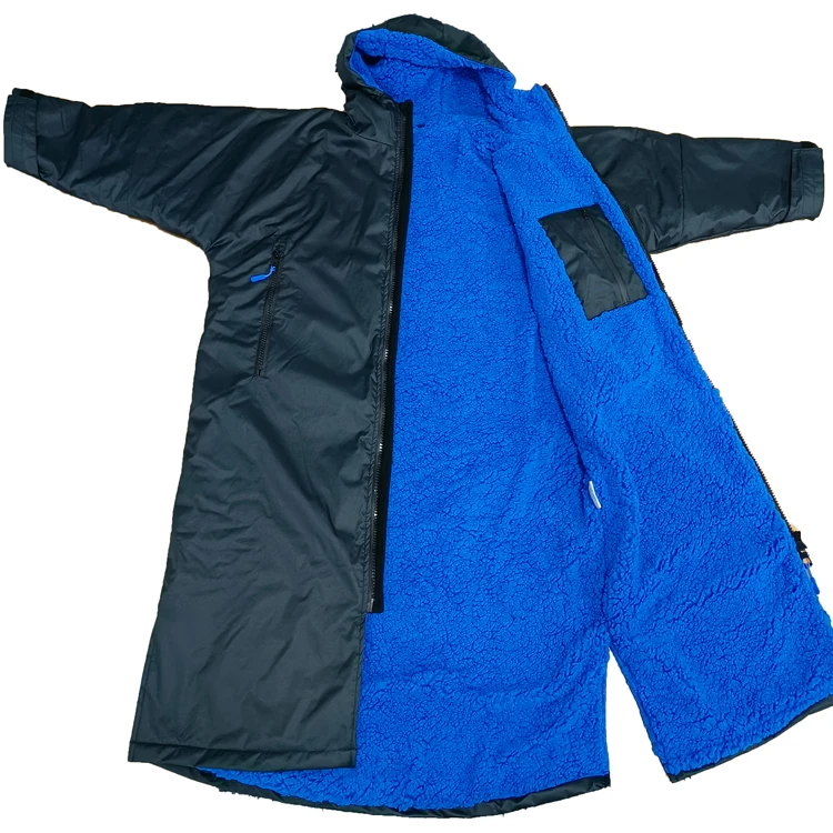 surf swim parka coat for adults and kids custom water resistant changing robe jackets /surf swim parka robe warm waterproof coat