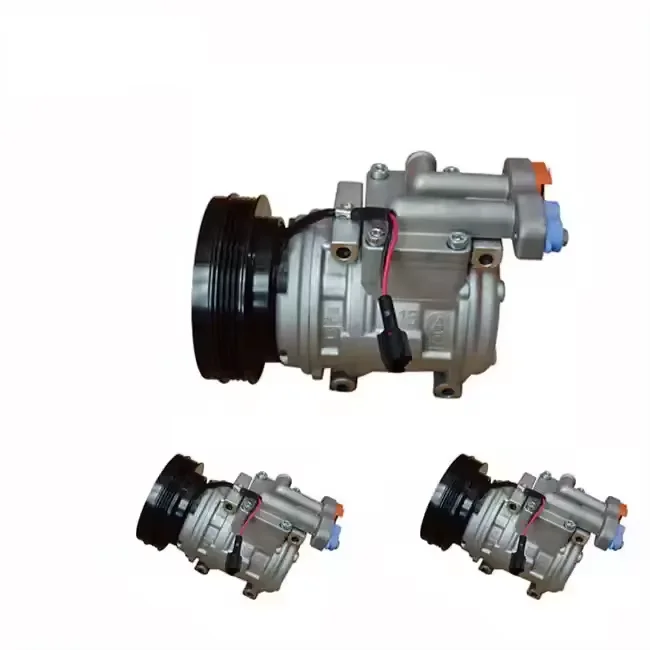 Heavy duty ac dc air compressor DH220-5 4PK 10PA15C 24V R134a AC Compressor