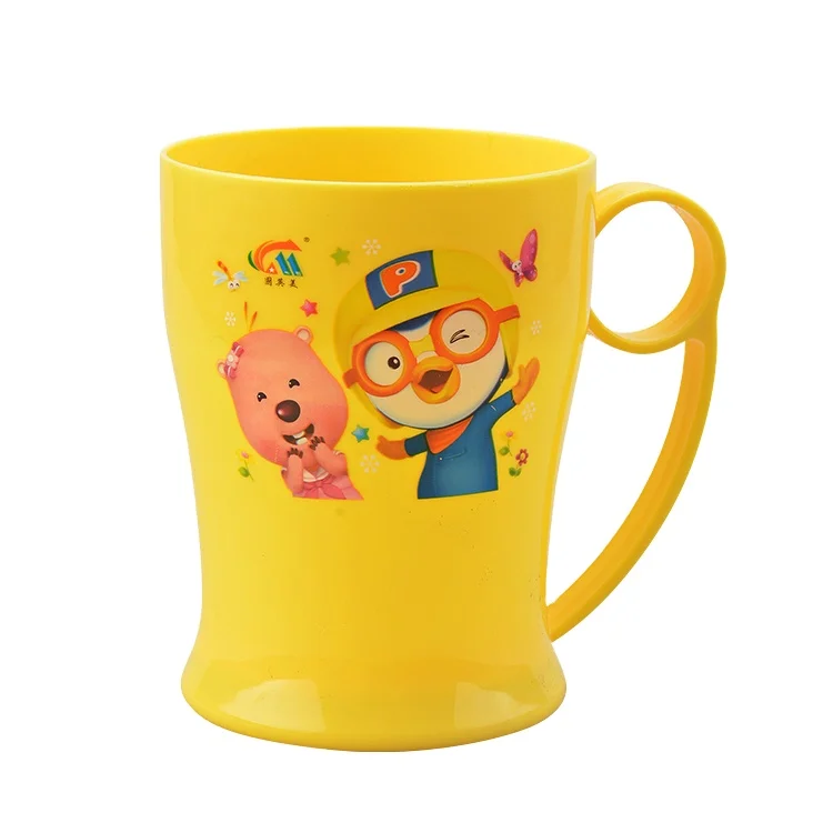 High Quality 400 ml Cartoon Kids Children Plastic Reusable Kindergarten 13 OZ PP Polypropylene Cups Mugs