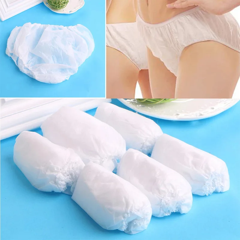Non woven breathable non woven women maternity postpartum panties super soft mesh cotton disposable underwear panties