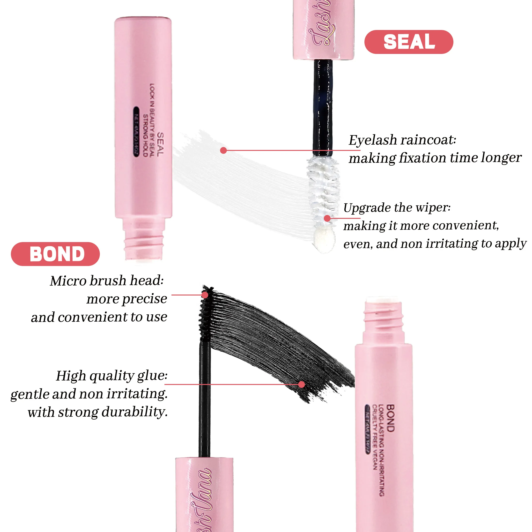 Wholesale Private Label Diy Segment Lash Glue Sealant Cleansing Lash Glue Low Humidity Diy Lash Extention Glue